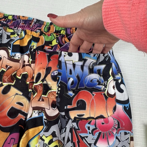 Fresh Prints of Bel-Air Graffiti Drawstring Joggers Size‎ Medium New - Picture 5 of 7